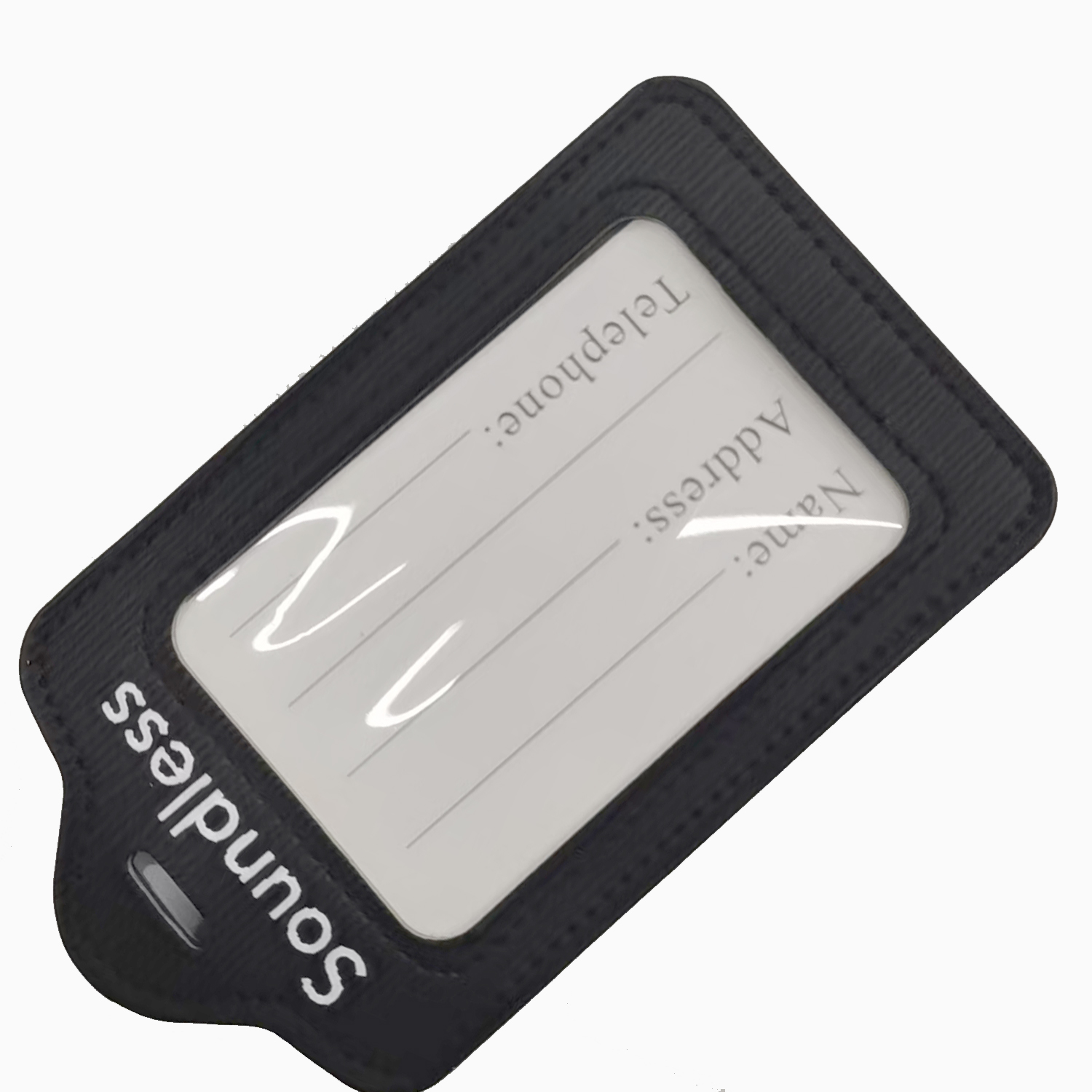 Soundless Golf bag tags，golf club accessories Black