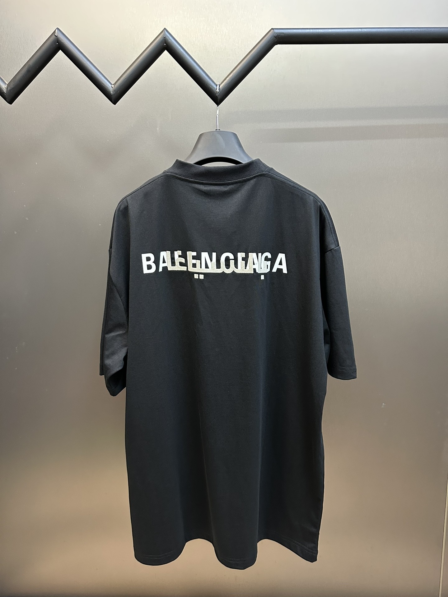 Balenciaga double back embroidered short sleeves