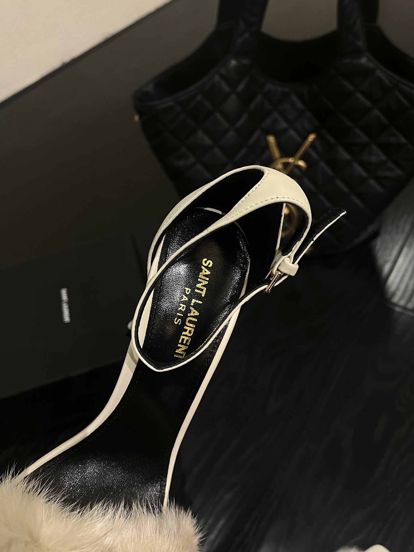 𝙎𝙖𝙞𝙣𝙩 𝙇𝙖𝙪𝙧𝙚𝙣𝙩 | 𝟐𝟎𝟐𝟐/𝐒𝐒 𝐧𝐞𝐰 YSL｜Custom imported sheepskin / mink fur high heels