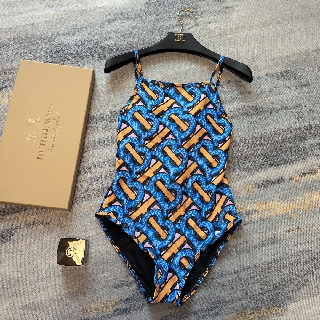 Burberry Exclusive TB Logo Print Swimsuit