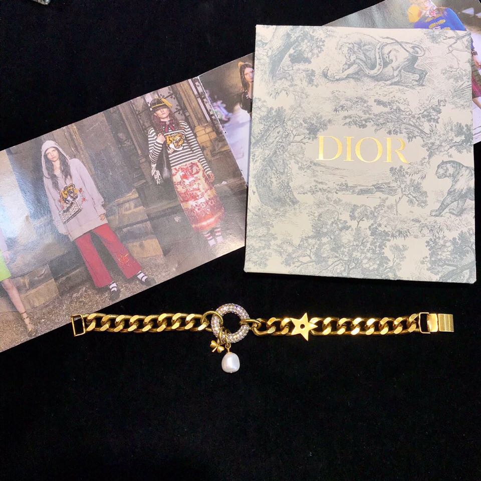 Dior logo chain bracelet