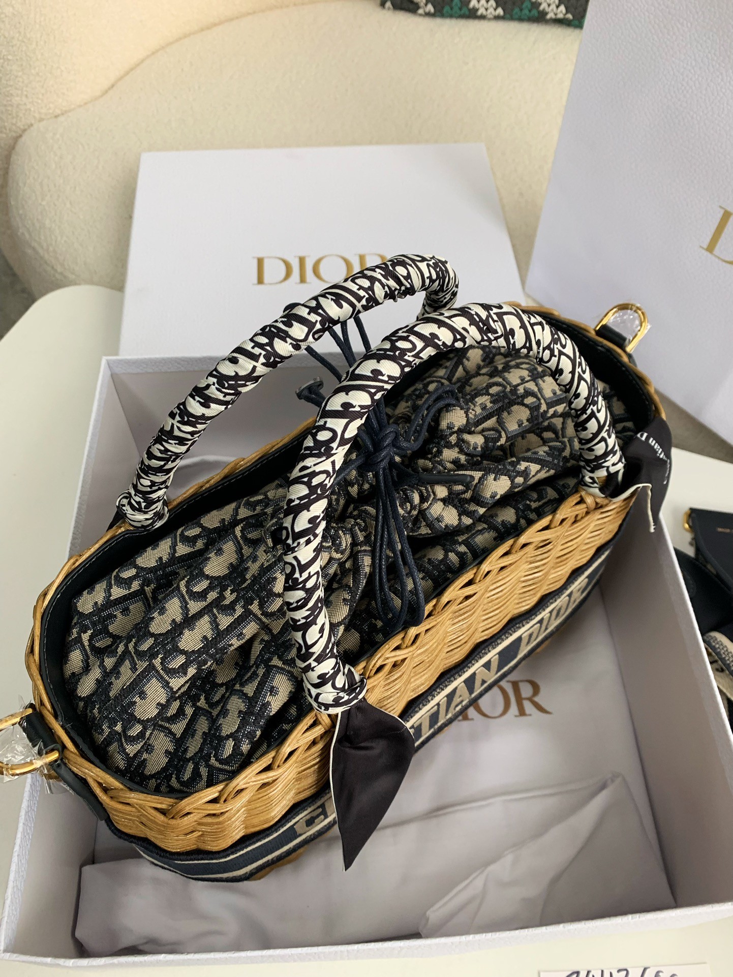 Dior Bamboo Bag Size:28*21*12cm
