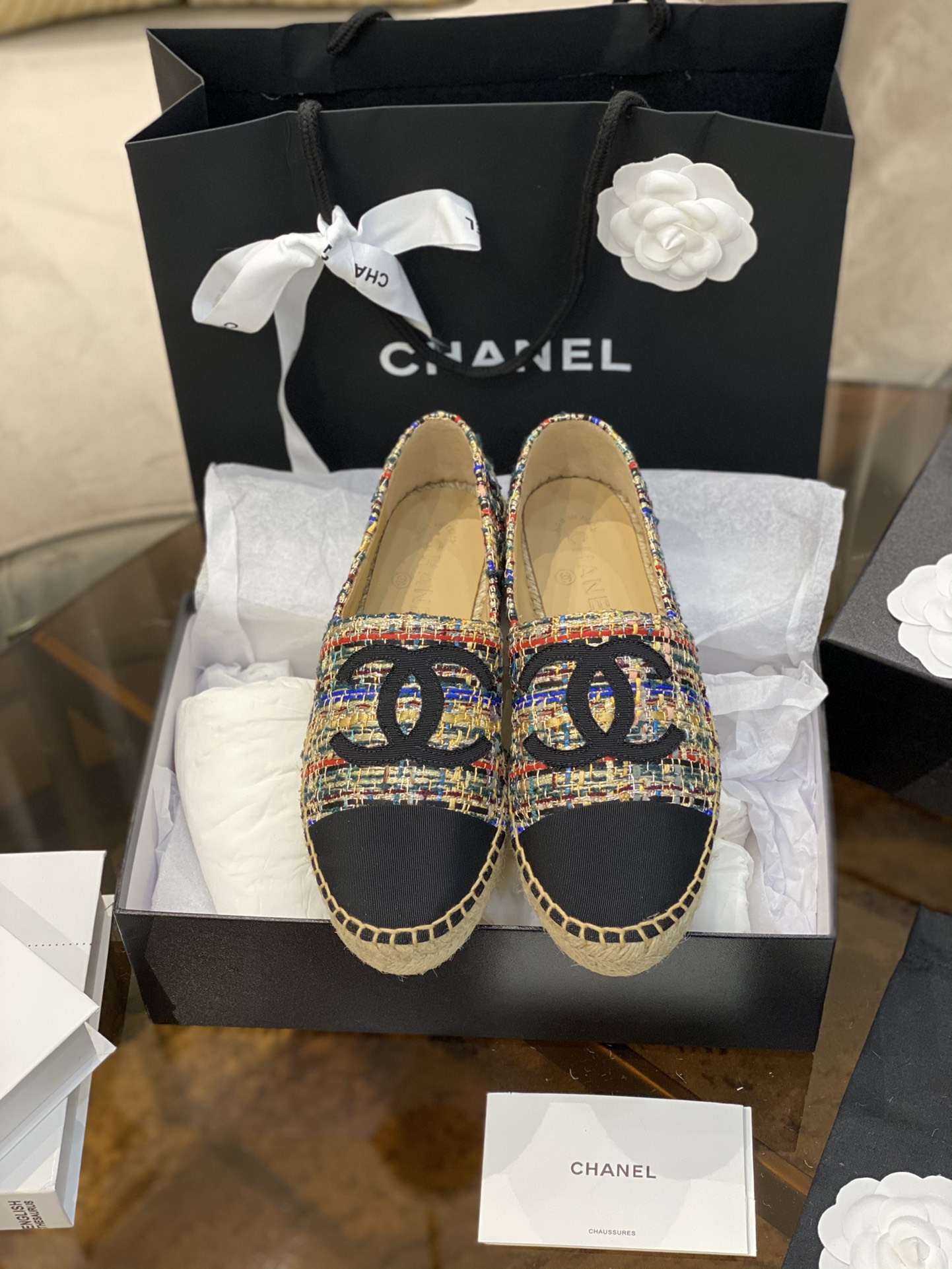 CHANEL fisherman shoes Chanel classic version of the original injection of rubber translucent rubber original color hemp sole