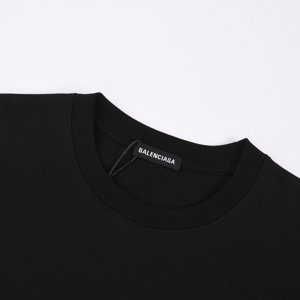 Balenciaga 24s embroidered fabric t-shirt