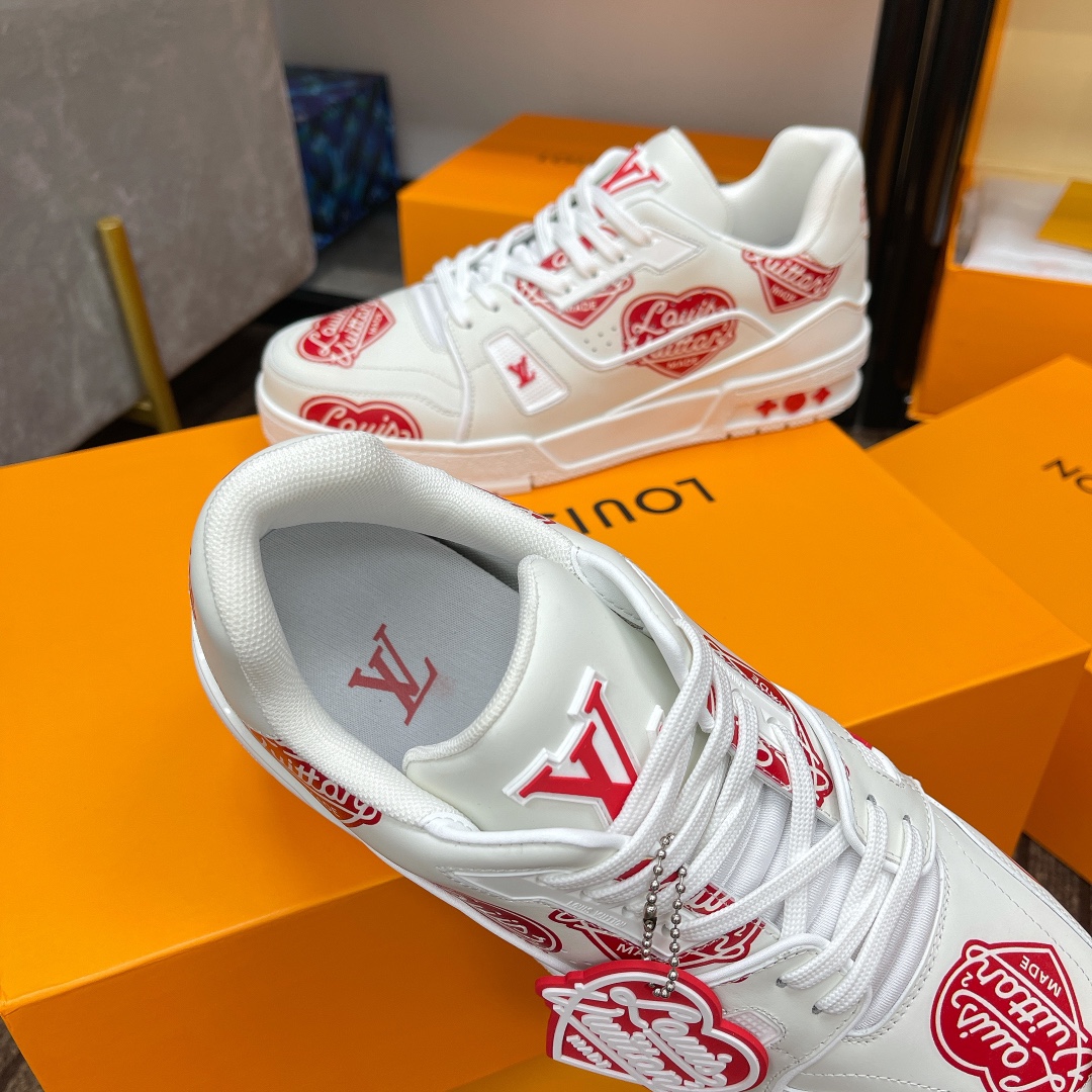 Louis Vuitton couple models DIY buckle sneakers sneakers