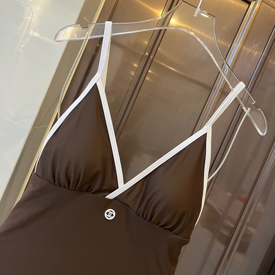 CHANEL One-piece swimming costume bikini