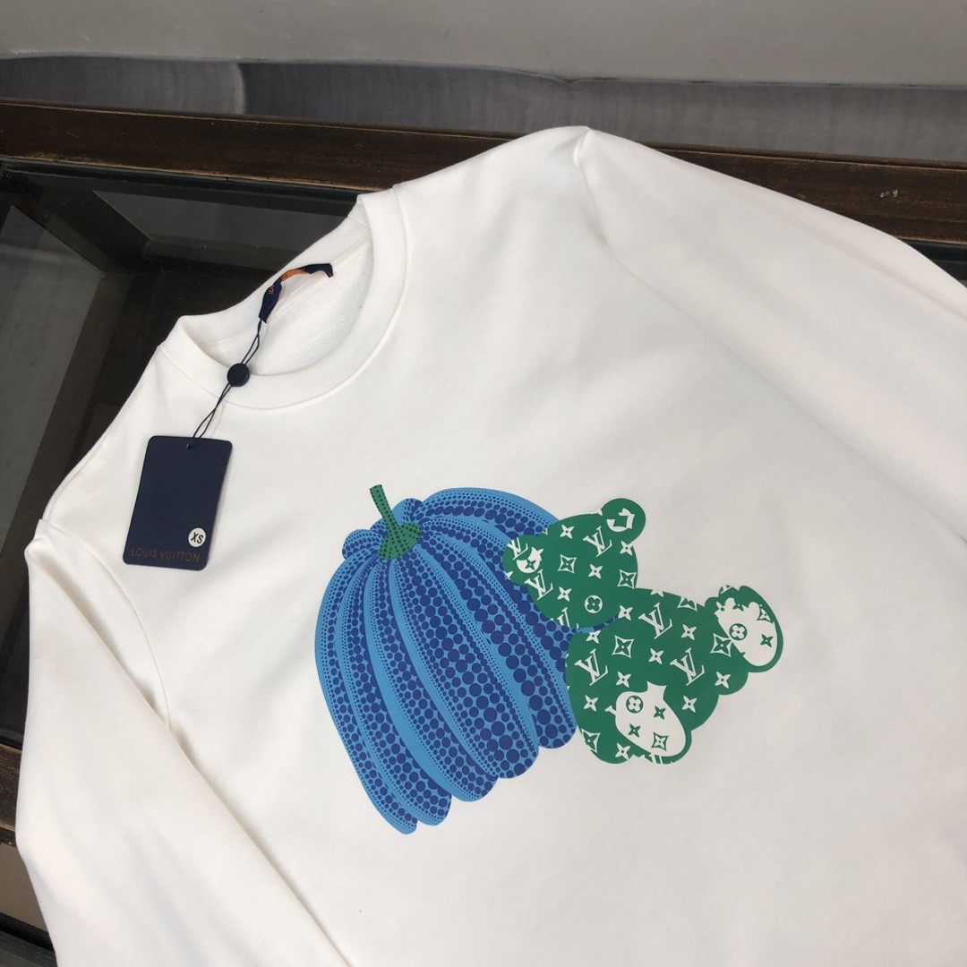 Louis Vuitton 2023 new autumn and winter couples style round neck sweatshirt