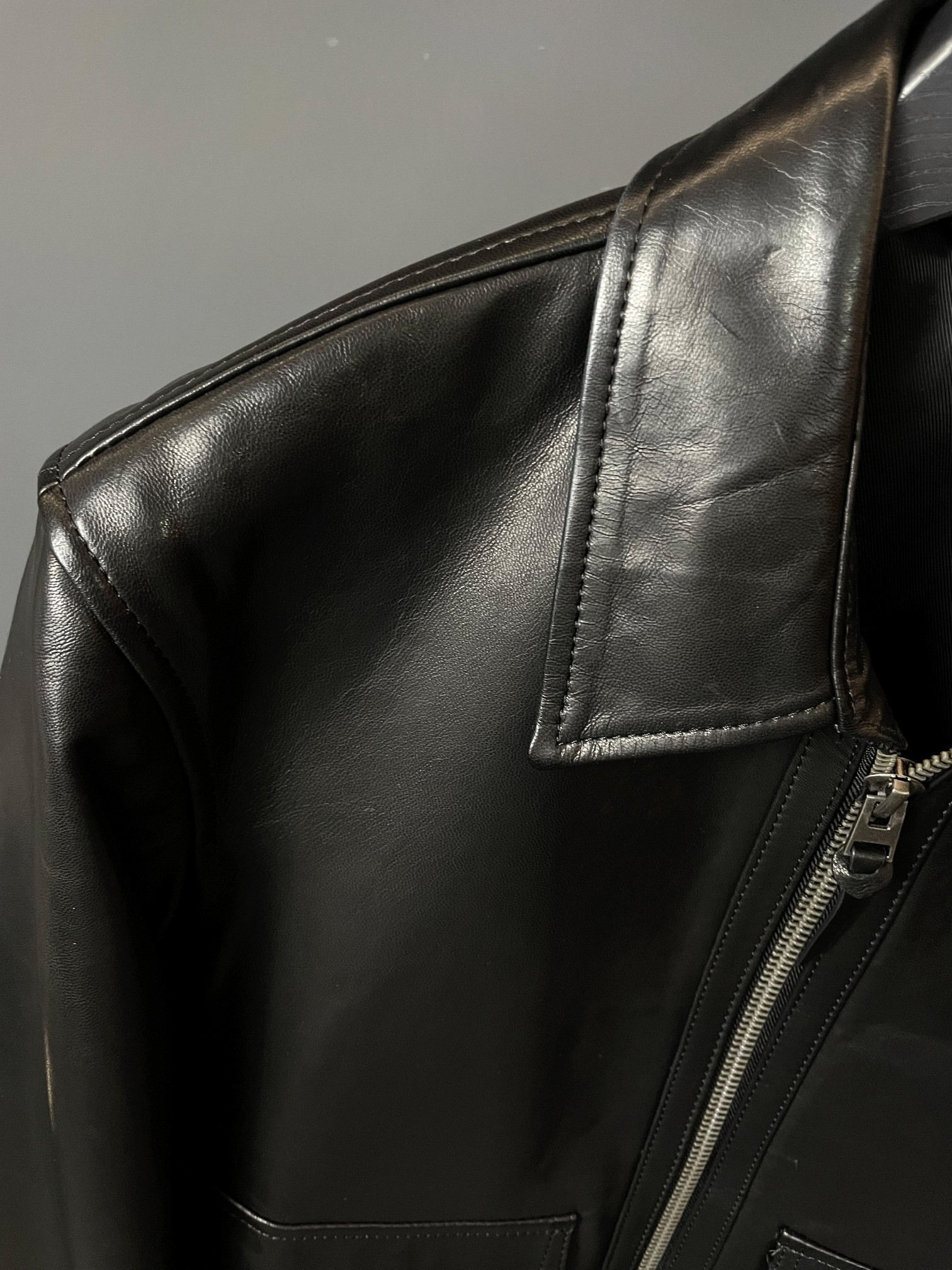 Tom Ford Sheepskin lapel leather jacket