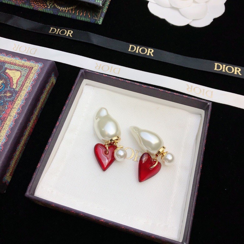 Dior stud earrings