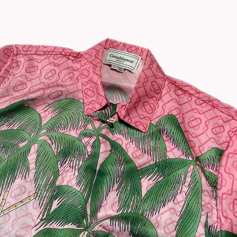 Casablanca Sunset Silk Sicilian lazy wind coconut print holiday shirt