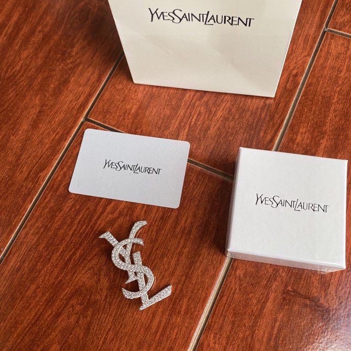 Saint Laurent YSL brooch