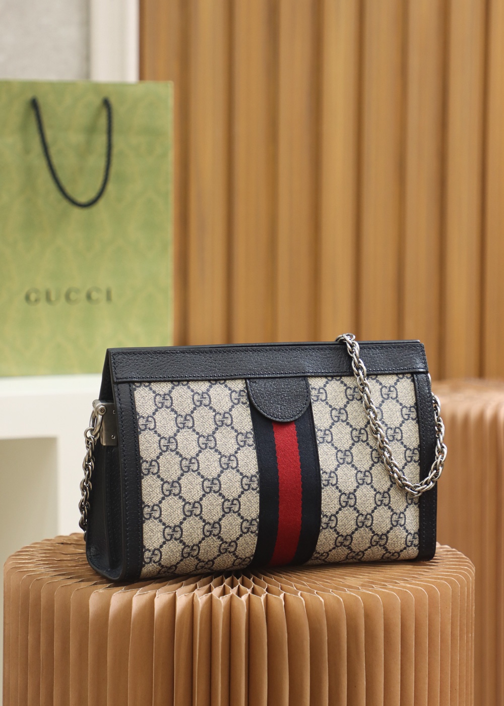 GUCCI new color 𝑶𝒑𝒉𝒊𝒅𝒊𝒂 𝑮𝑮 series original leather #503877#