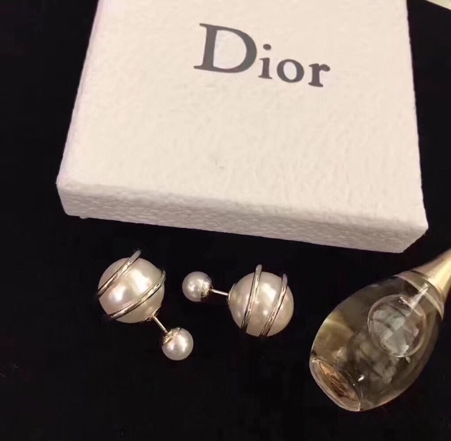 Dior stud earrings