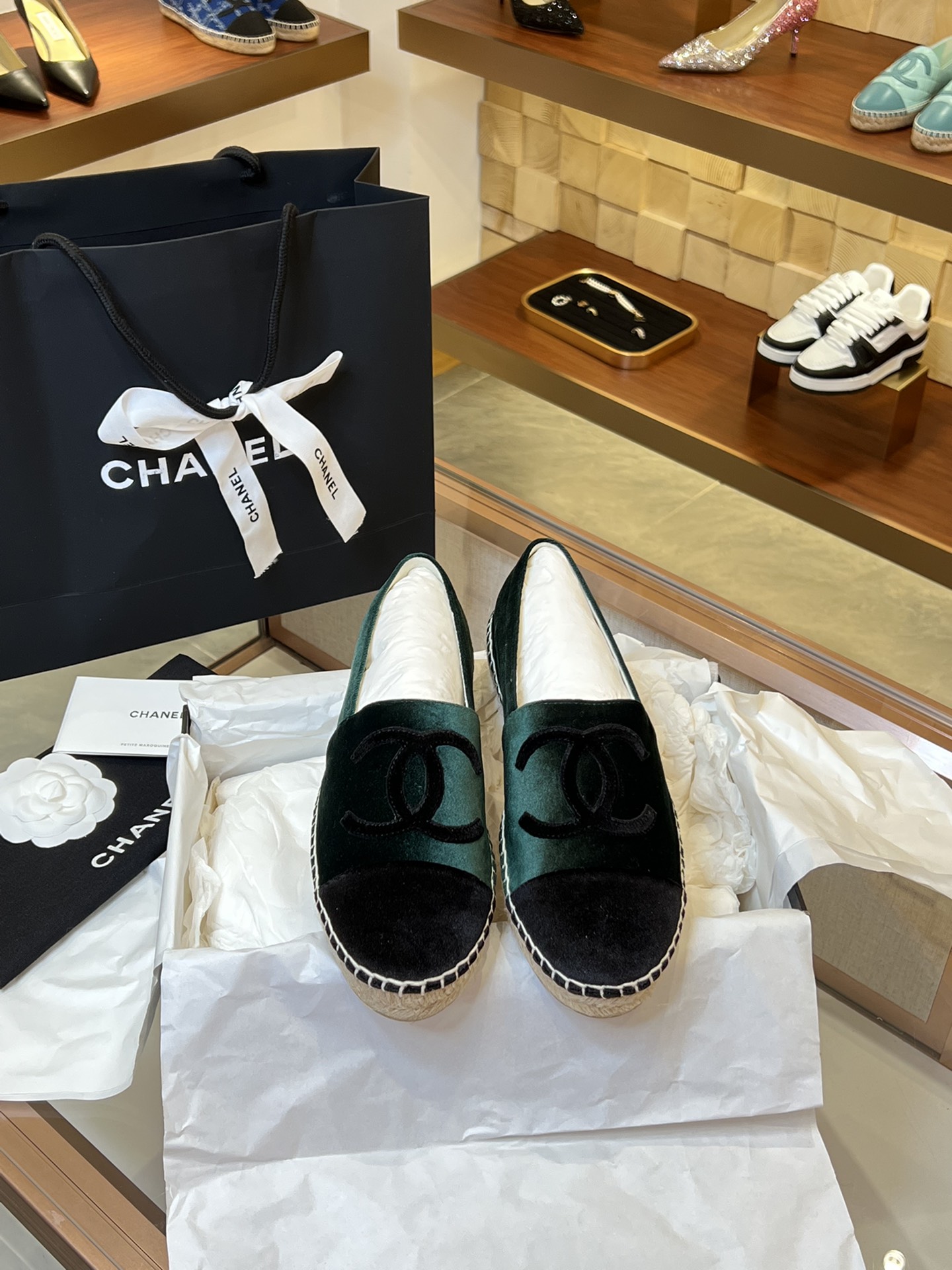 CHANEL fisherman shoes Chanel classic version of the original injection of rubber translucent rubber original color hemp sole