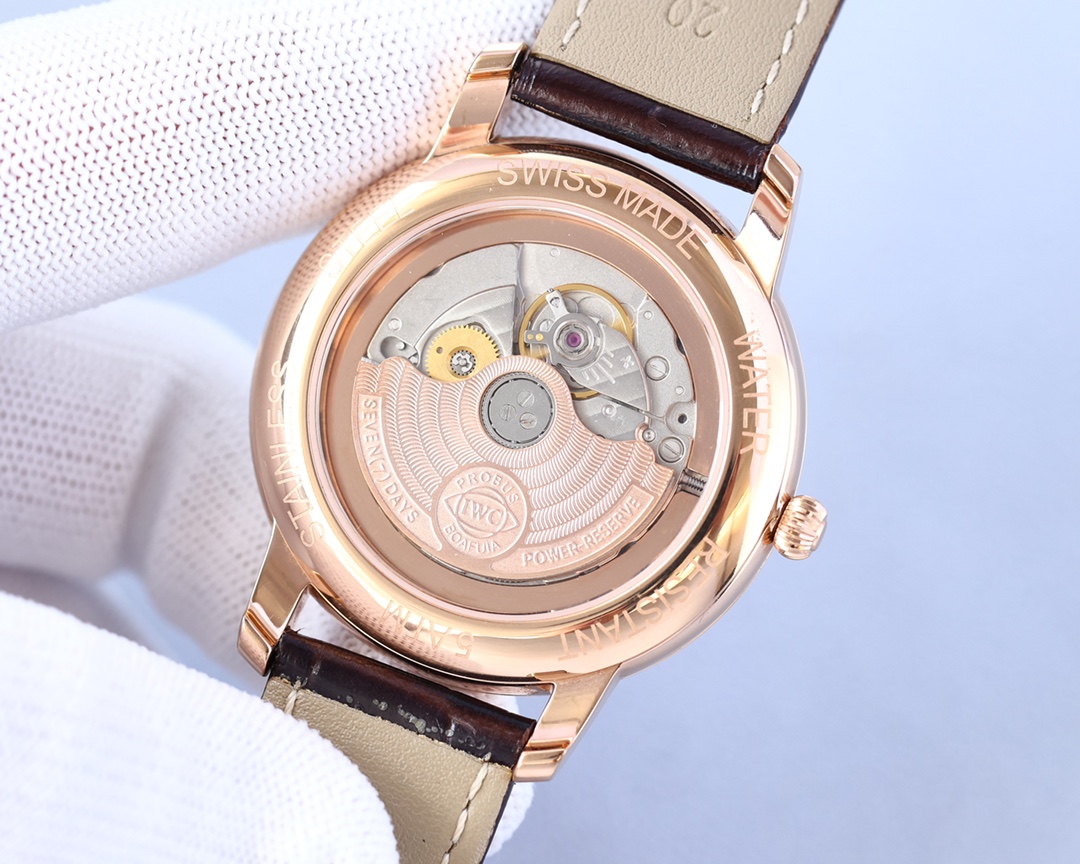 IWC- Portofino Original 9015® movement style with Italian cowhide 3D three-dimensional sense of ultra-thin technology