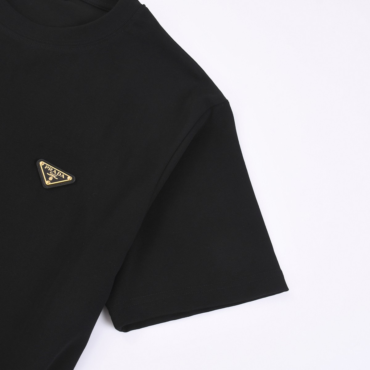 Prada new classic metal logo t-shirt spring summer 2024