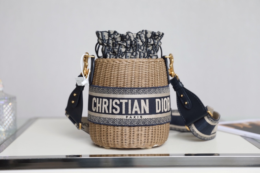 Dior Wicker Basket Bag