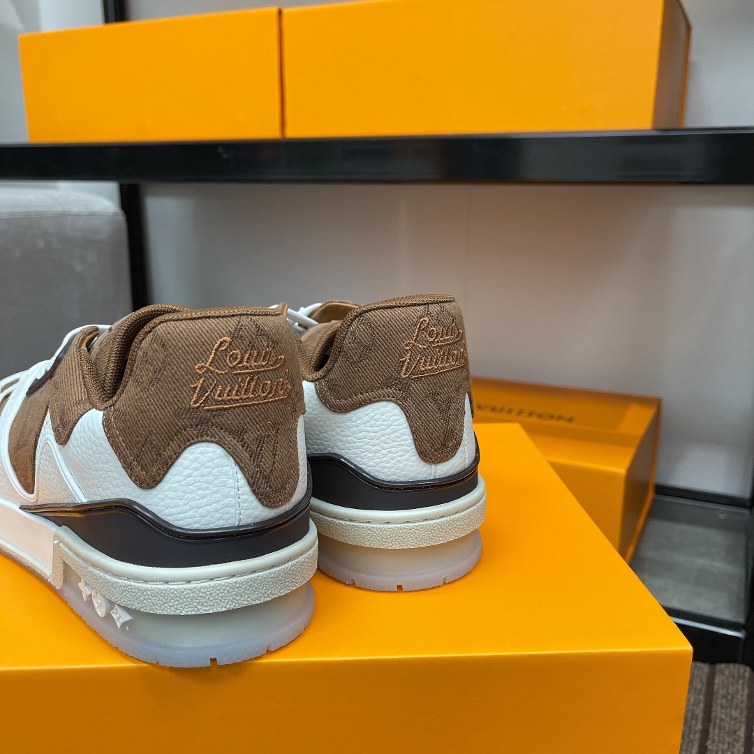 Louis Vuitton couple models DIY buckle sneakers sneakers