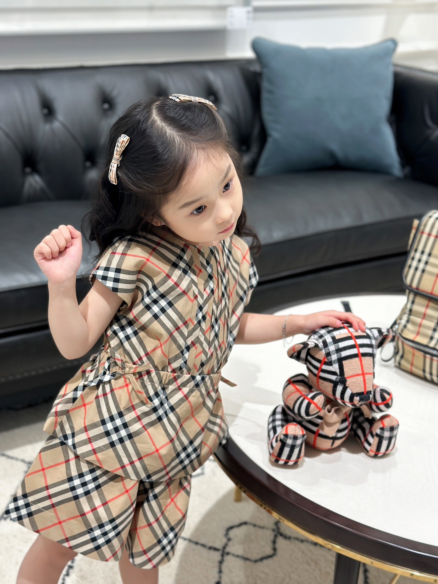 Burberry new girls culottes suit
