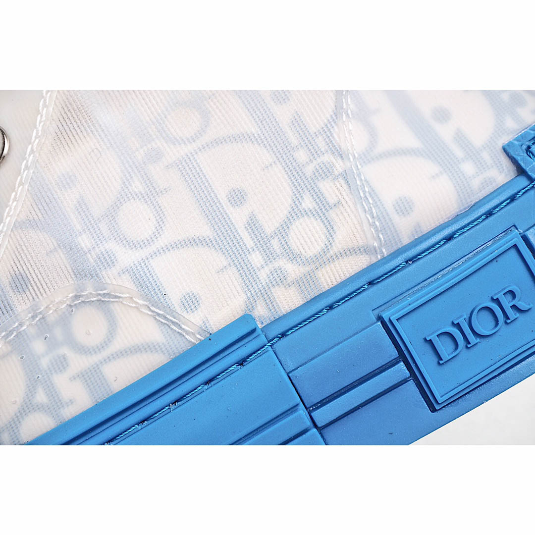 Dior B23 Oblique Slip-on Low Top Sneakers Sheer Print Sneakers