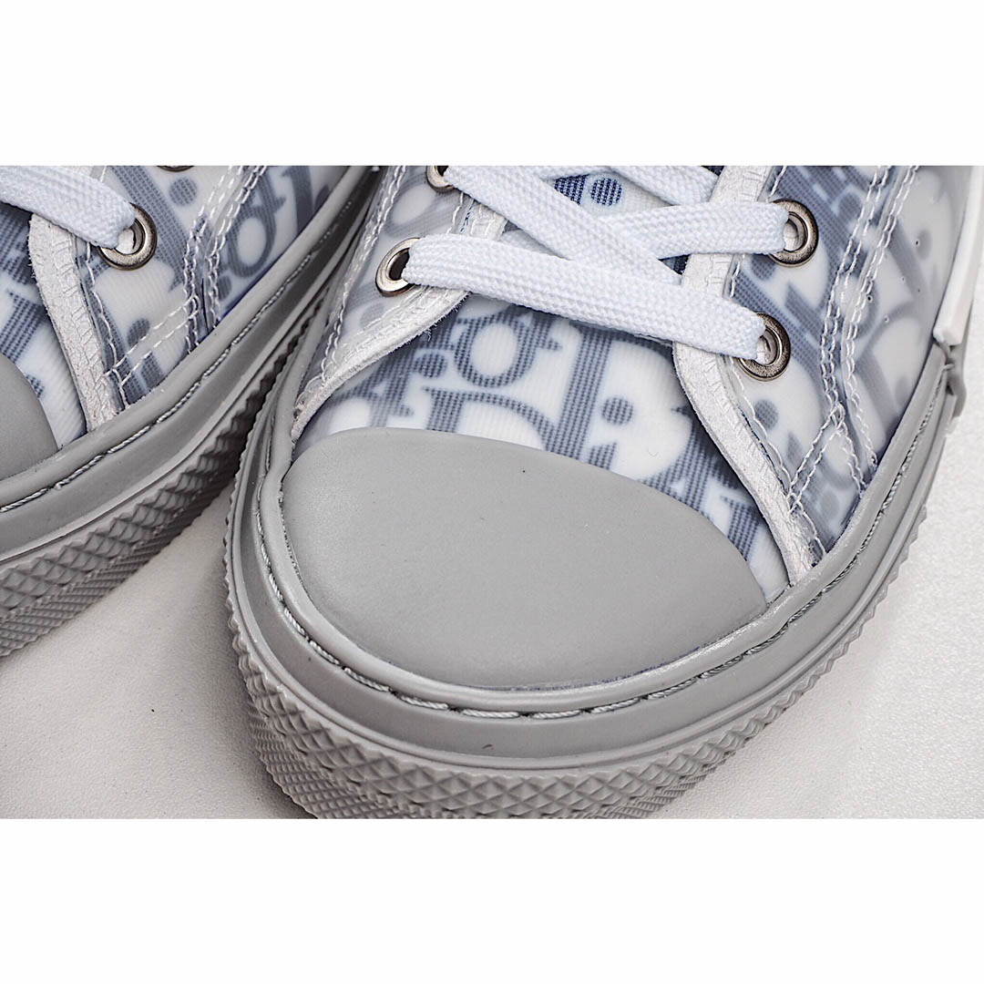 Dior B23 Oblique Slip-on Low Top Sneakers Sheer Print Sneakers