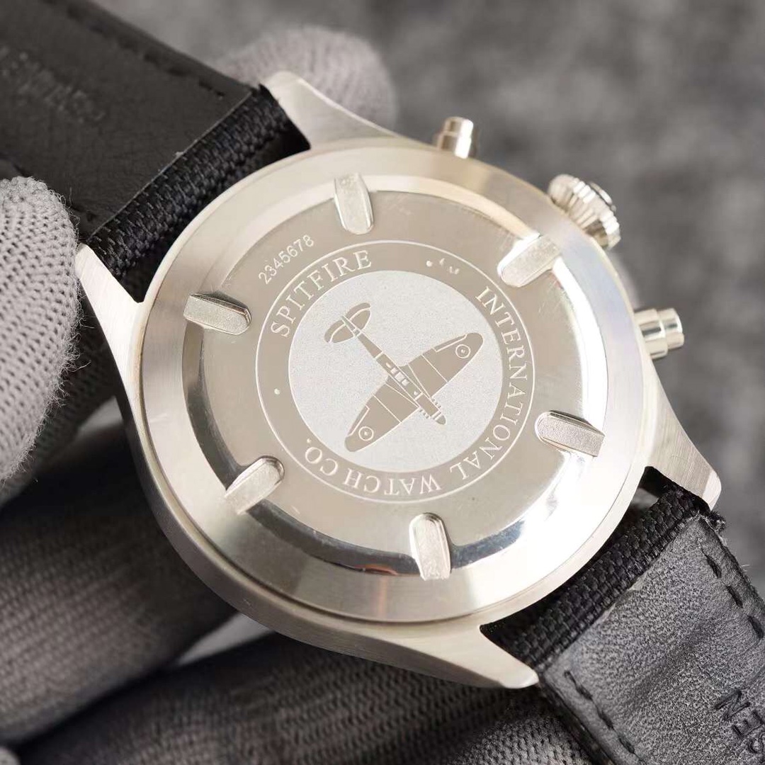 IWC- Pilot series Built-in imported chronograph movement Blue glass mirror Super A case cover