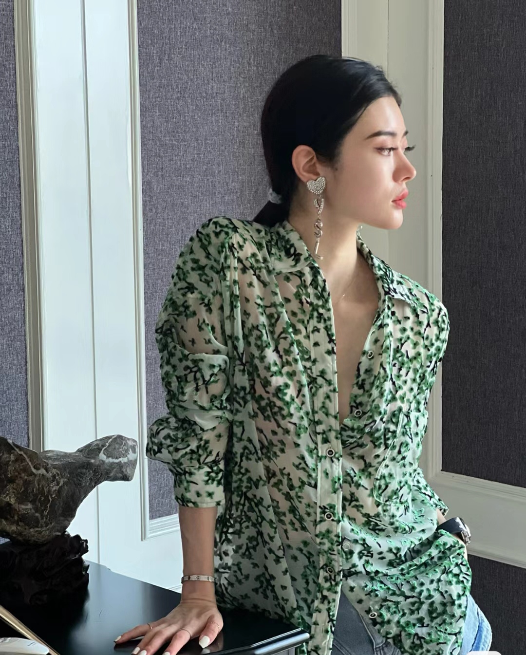 Saint Laurent YSL earrings studs