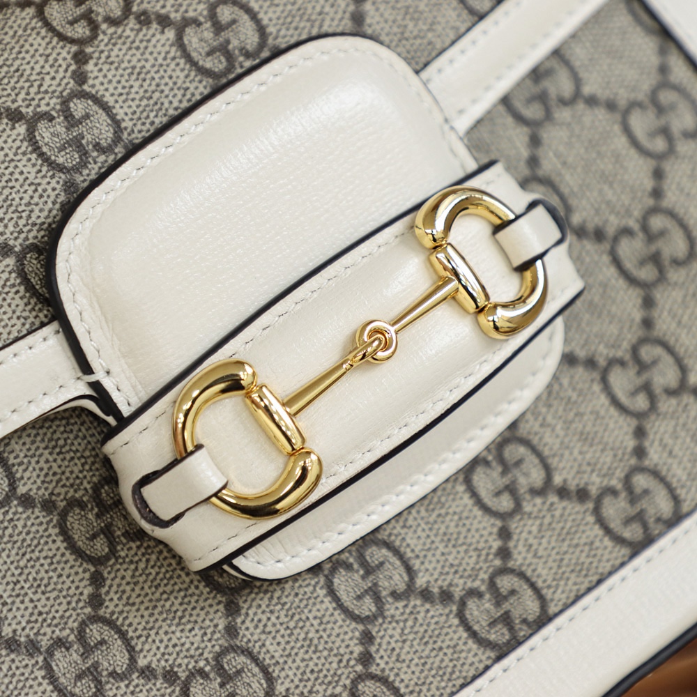 GUCCI 𝟭𝟵𝟱𝟱 𝙈𝙞𝙣𝙞 Horsebit Buckle Series Genuine Leather #658574#