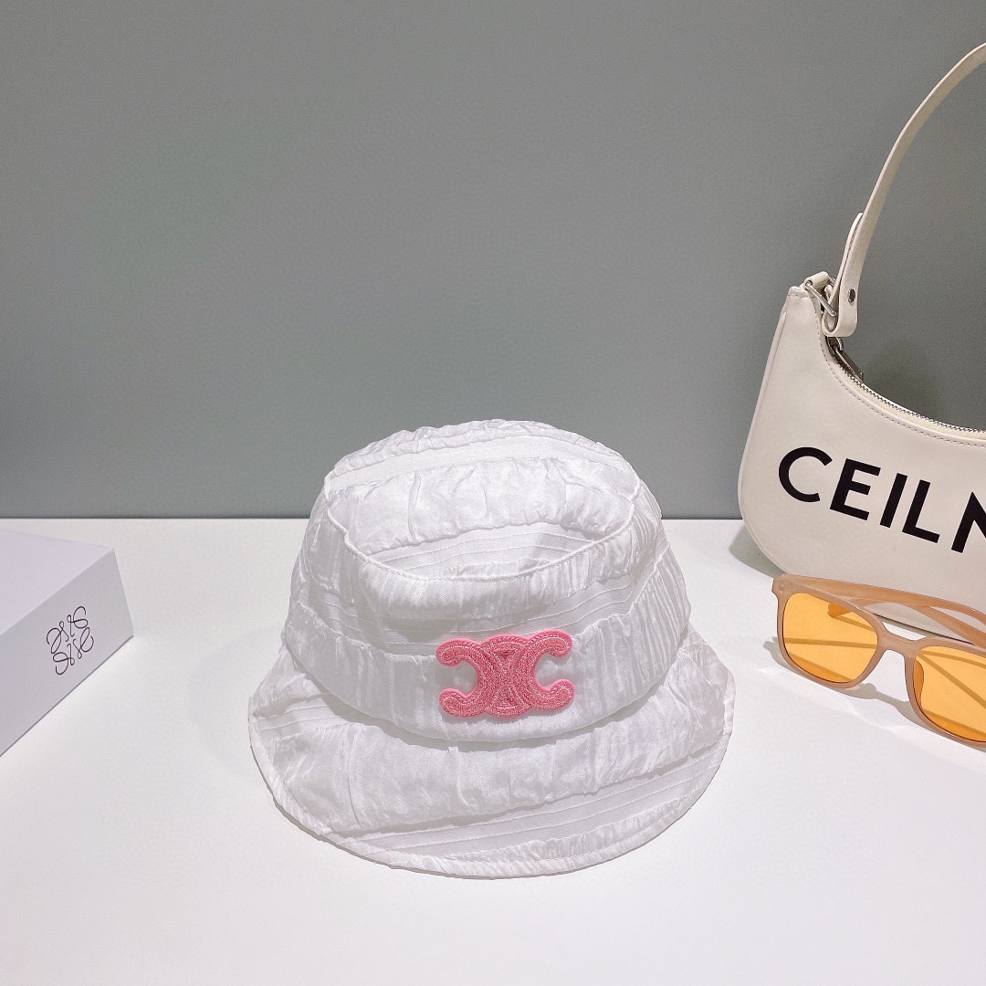 [Celine Celine] 2023 new pleated fisherman hat