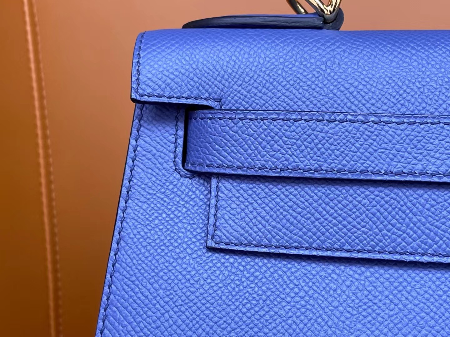 KellyKelly 28 agate blue epsom leather gold buckle