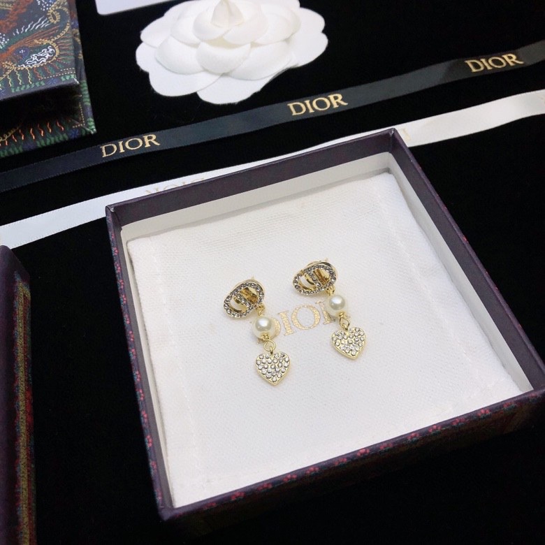 Dior stud earrings