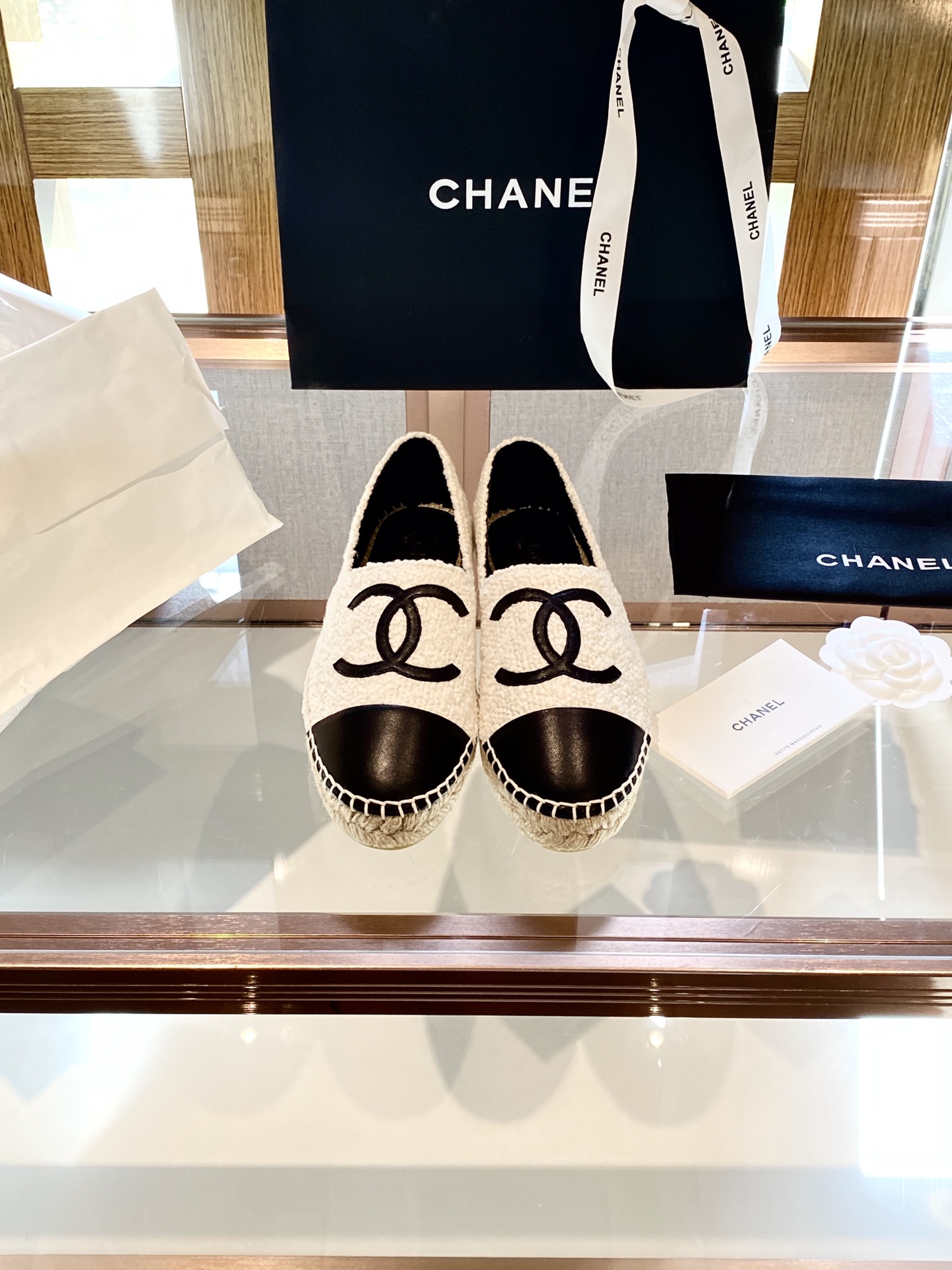 CHANEL fisherman shoes Chanel classic version of the original injection of rubber translucent rubber original color hemp sole