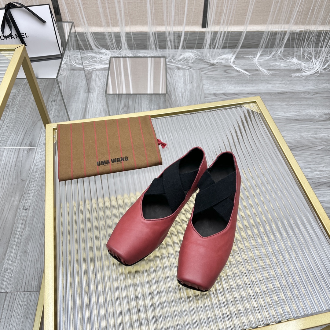 𝐔𝐌𝐀 𝐖𝐀𝐍𝐆｜𝟐𝟎𝟐𝟑/𝐒𝐒 𝐧𝐞𝐰  UMA WANG classic models retro do old ballet shoes