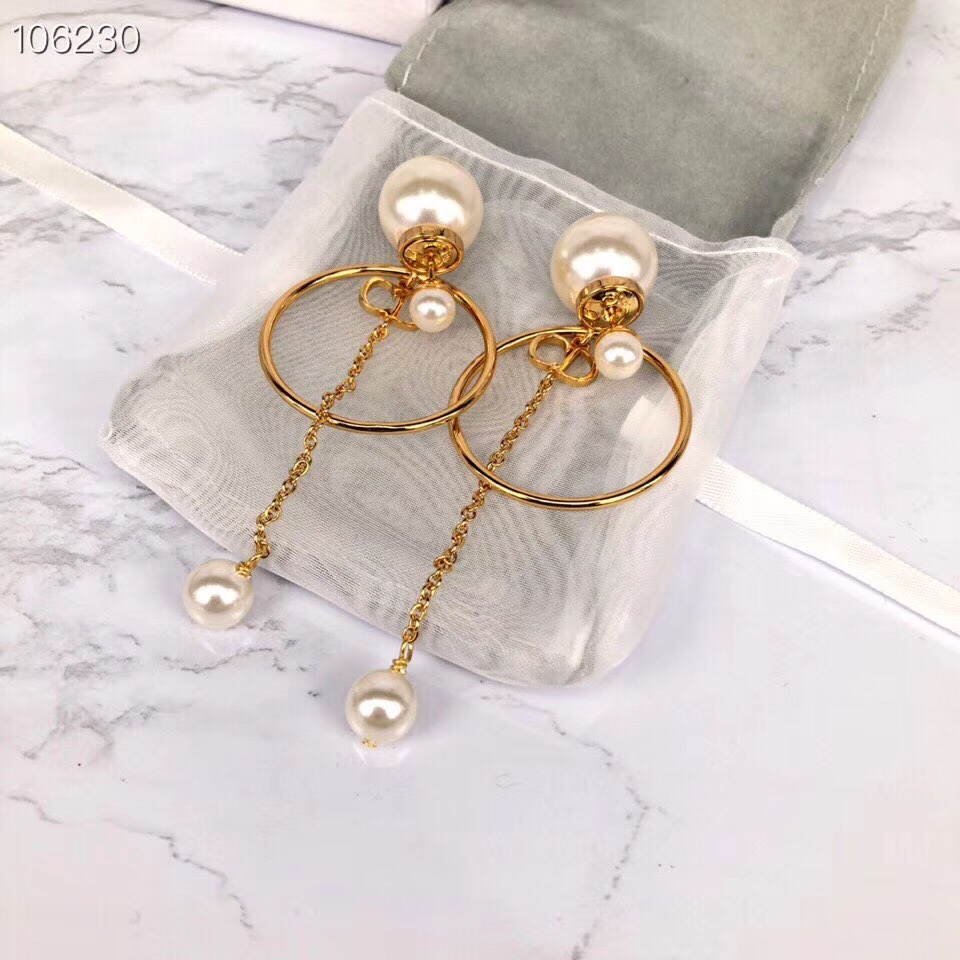 Dior stud earrings