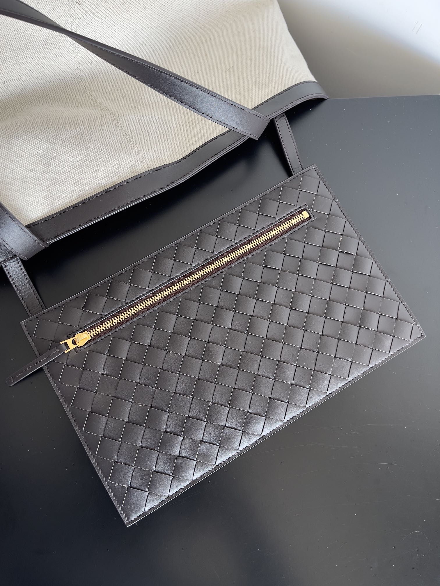 Bottega Veneta BV New Structured Flip Flap Tot Bag Large#754915