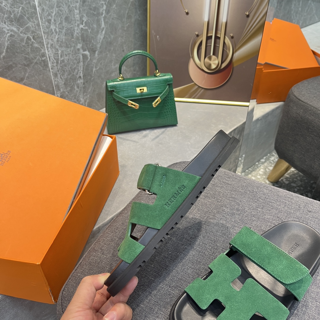 Hermes spring and summer sandals series couple models classic models
