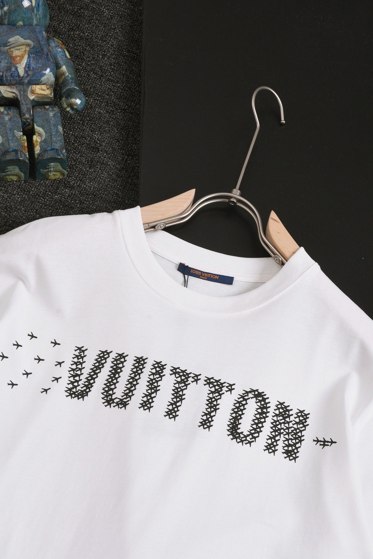 Louis Vuitton 24SS early spring new large-scale small aircraft printed t-shirt