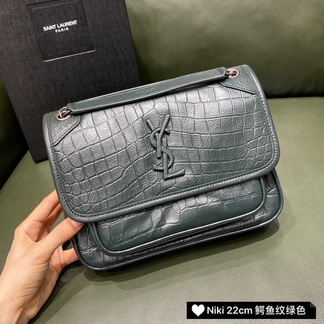 SAINT LAURENT 𝒏𝒊𝒌𝒊  𝒃𝒂𝒃𝒚 𝟮2𝒄𝒎 #633151 Matte E.jd