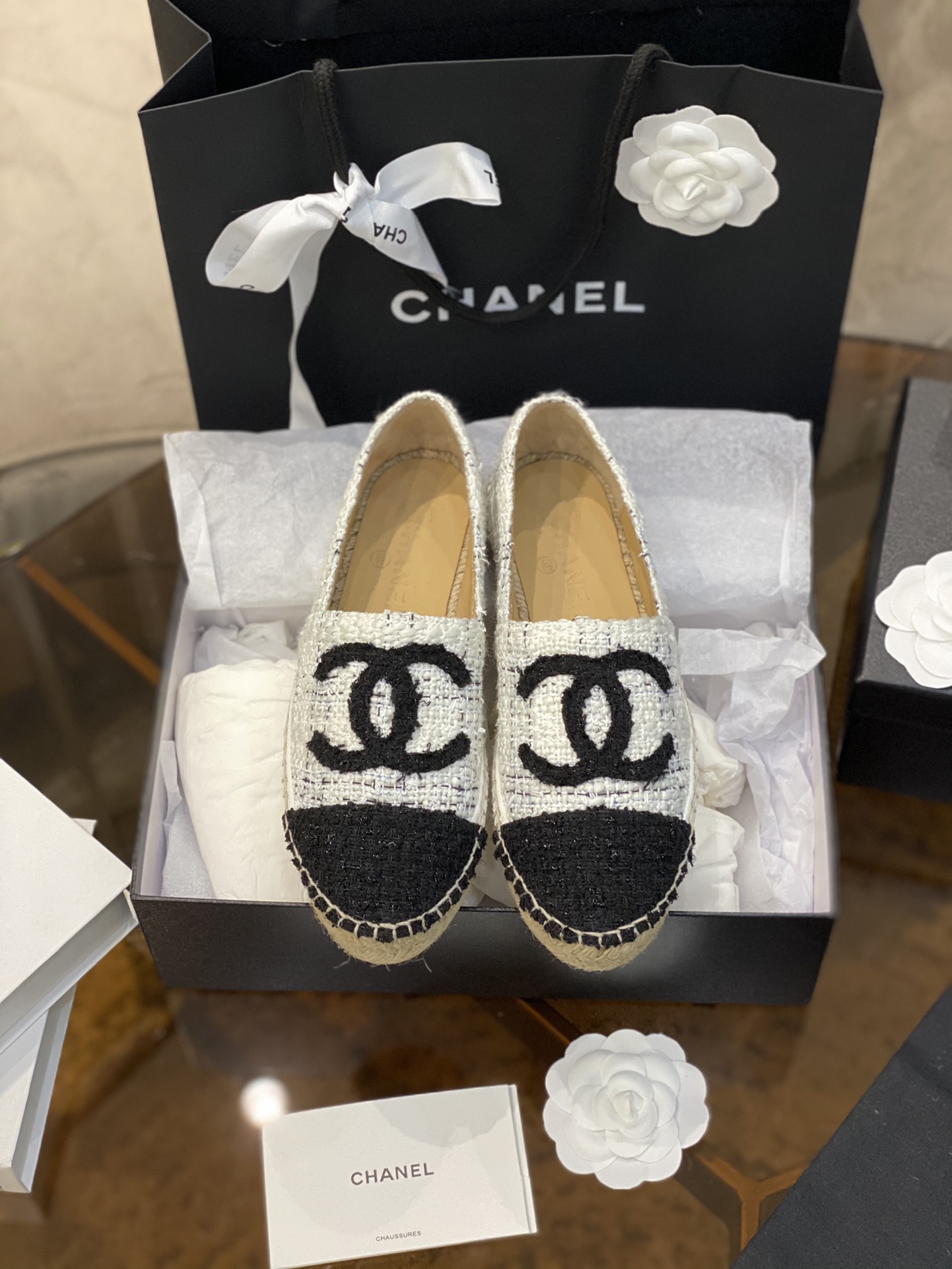 CHANEL fisherman shoes Chanel classic version of the original injection of rubber translucent rubber original color hemp sole
