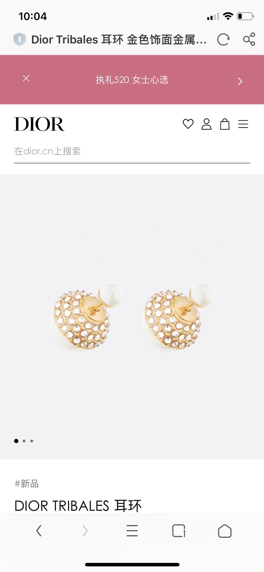 Dior earrings