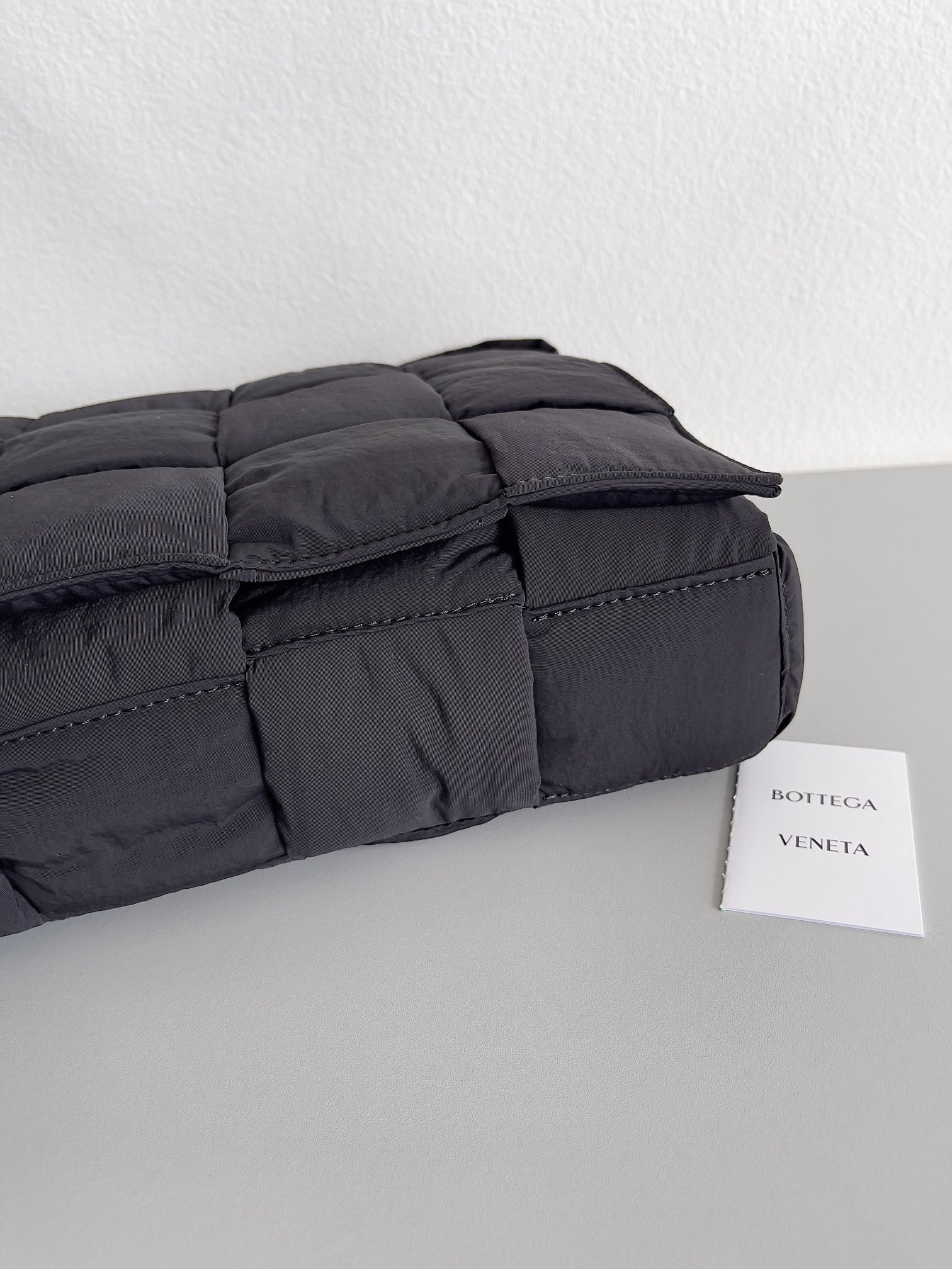 Bottega Veneta Bv Nylon Woven Bag 15 Compartments Oversized Black #70529