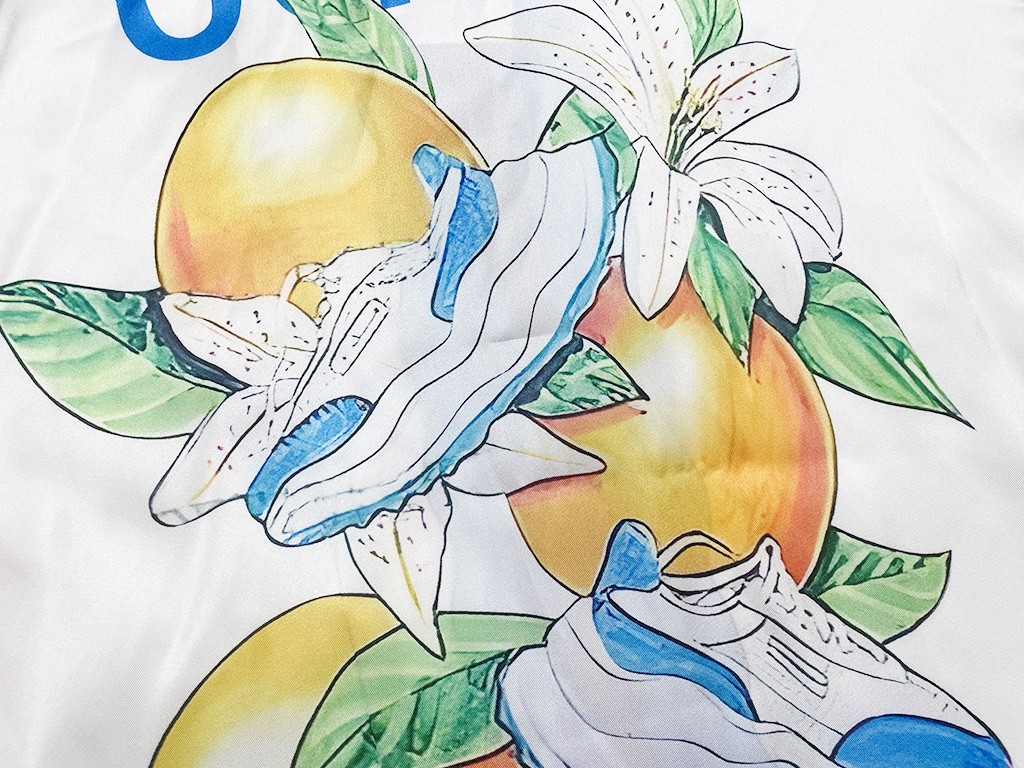 Casablanca 23SS white cactus tennis court shirt