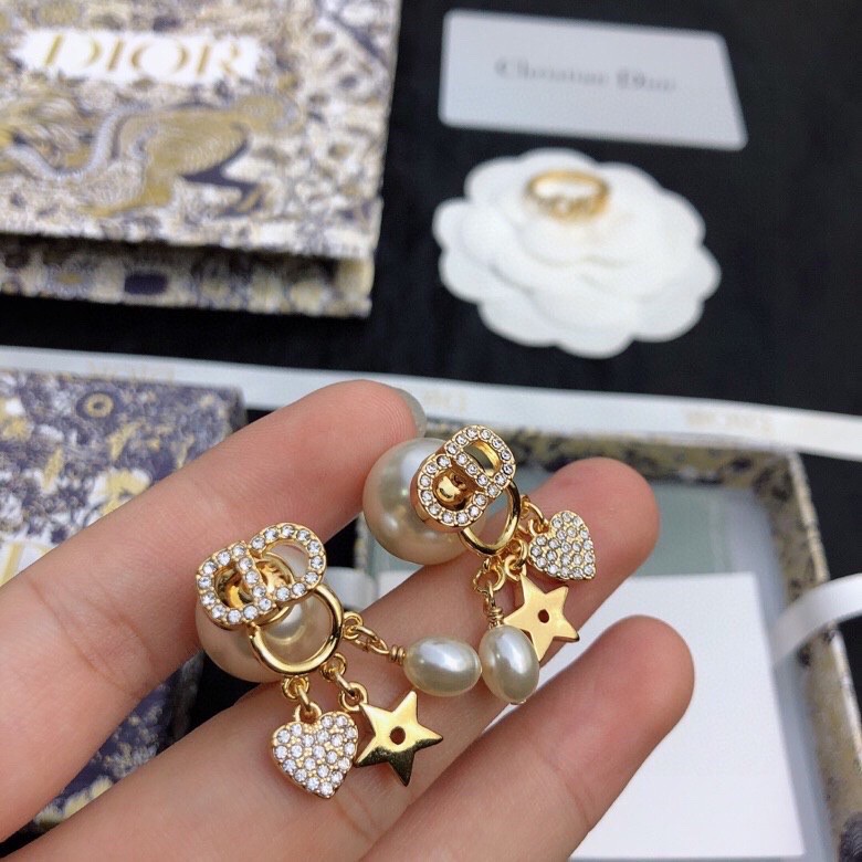 Dior stud earrings