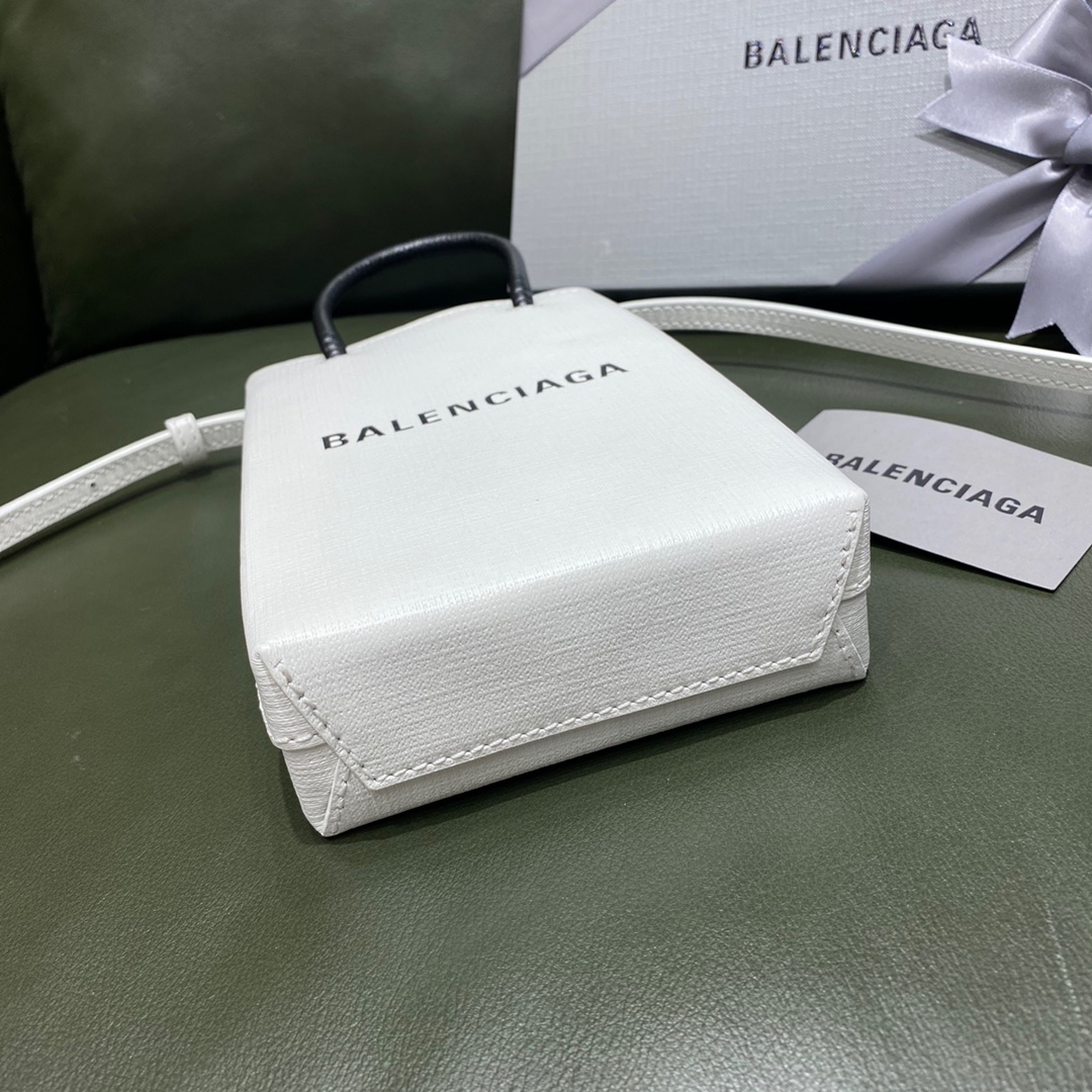 BALENCIAGA 𝗦𝗵𝗼𝗽𝗽𝗶𝗻𝗴 𝗯 𝗮𝗴 Cowhide shopping paper bag