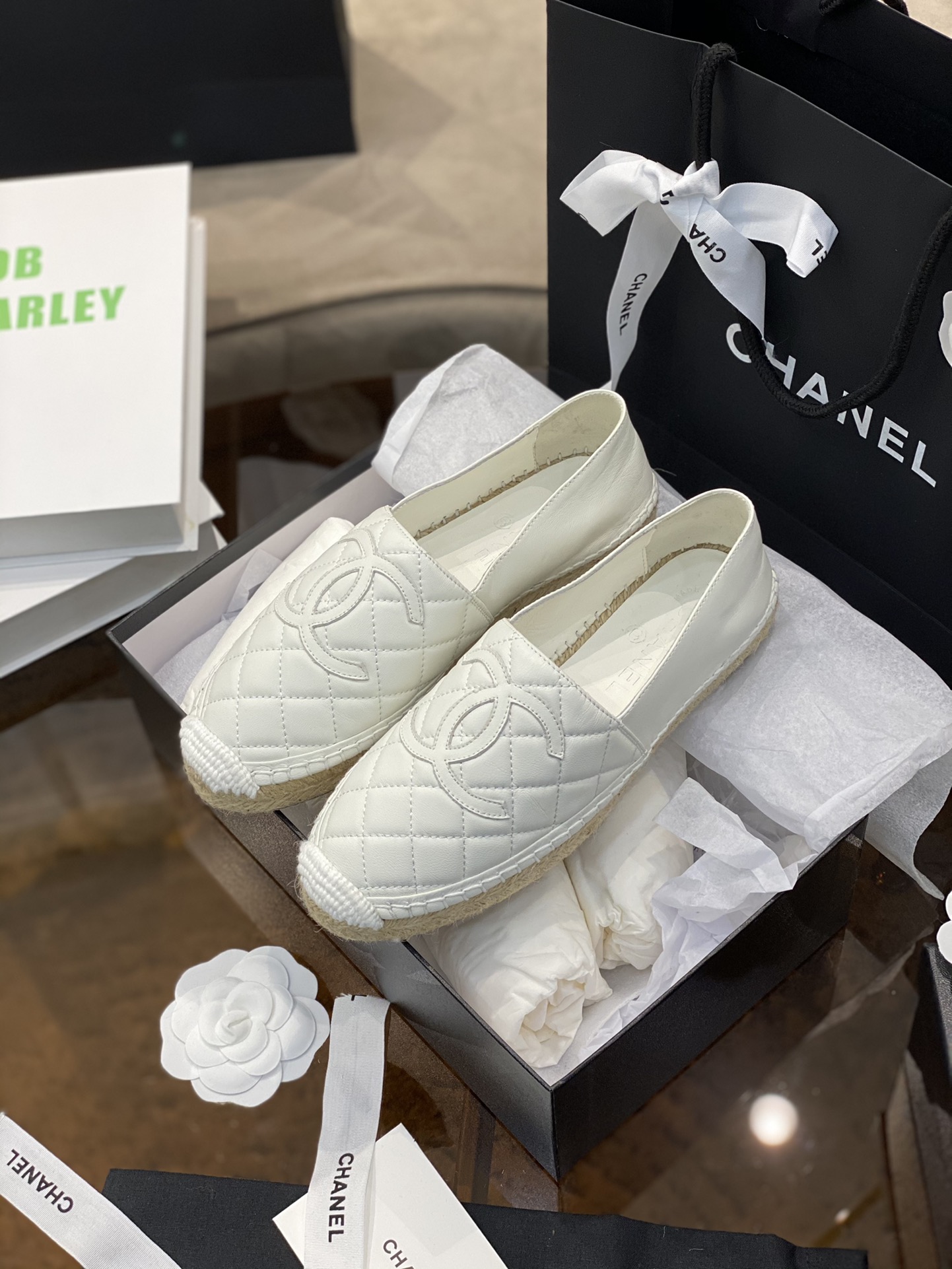 CHANEL fisherman shoes Chanel classic version of the original injection of rubber translucent rubber original color hemp sole