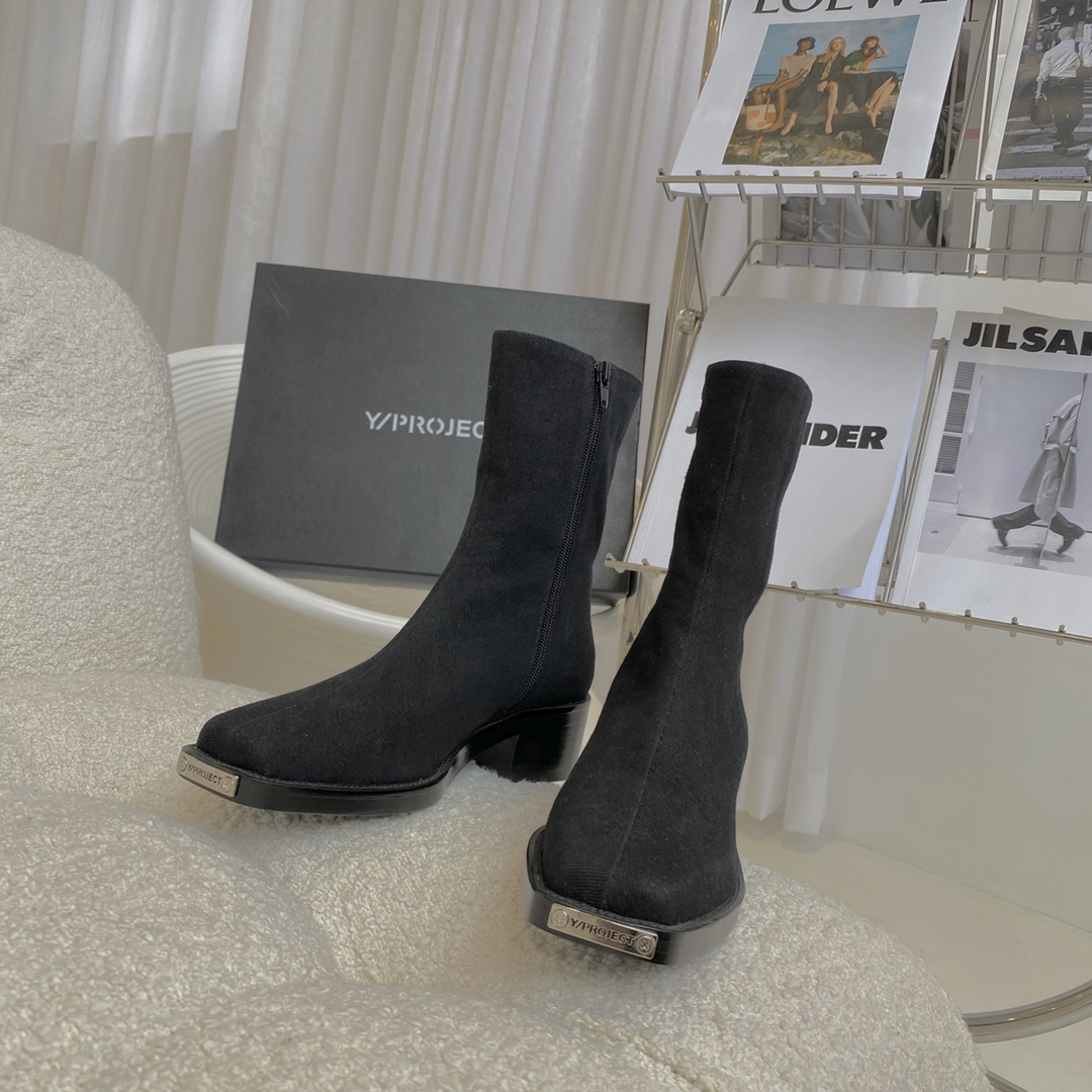 Y/Project private order washed denim import open beads two layer rubber outsole combination bottom