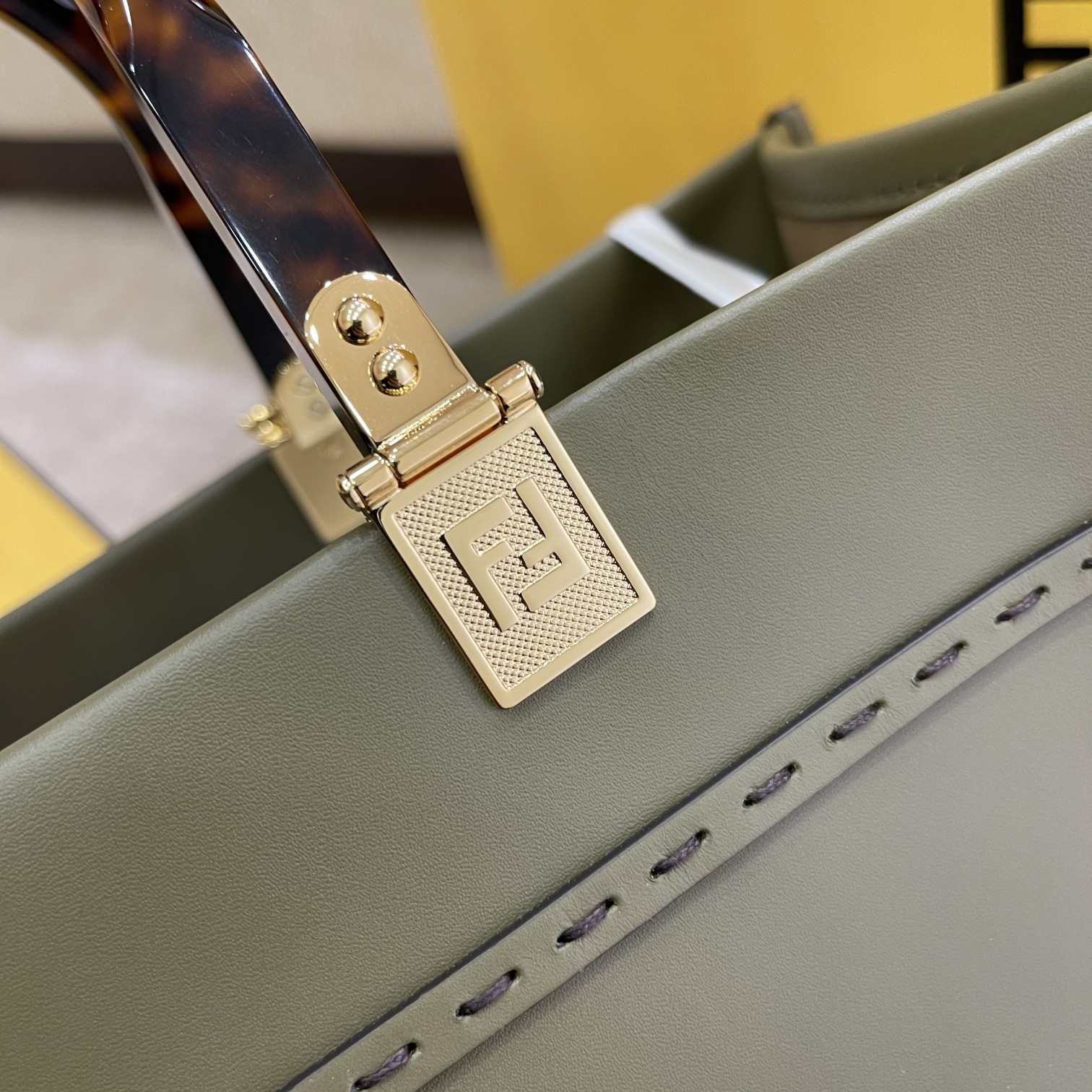 FENDI small  new size shine tote tote bag 