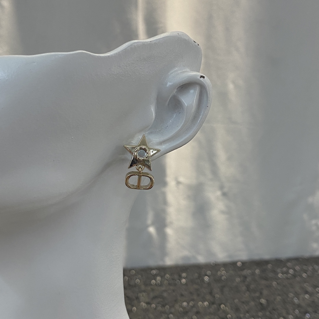 Dior stud earrings