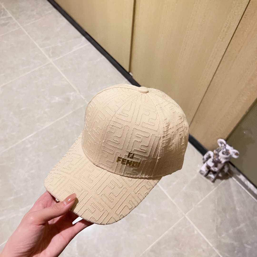 [Fendi] 2023 New Embroidered Simple Baseball Cap