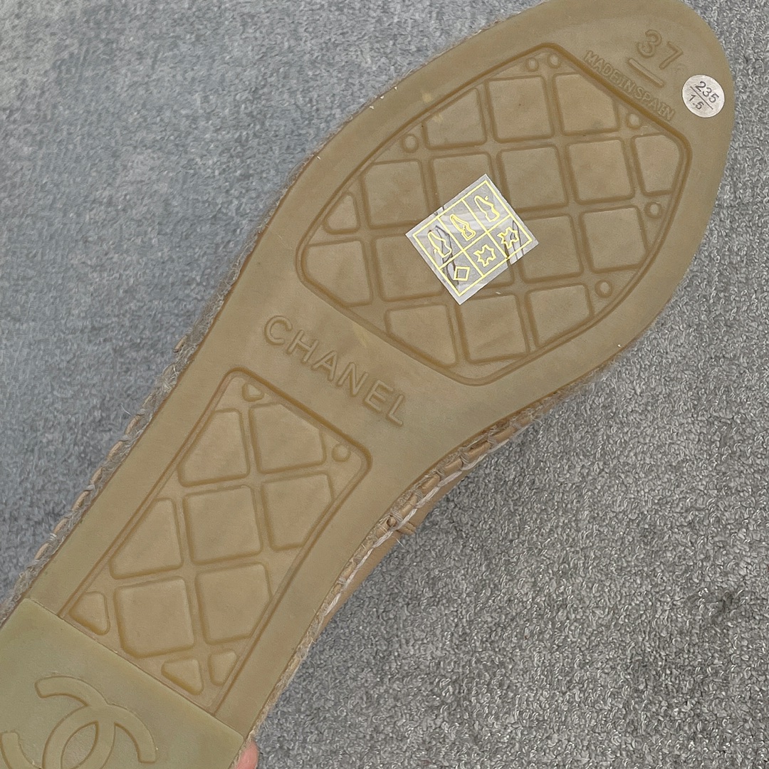 CHANEL fisherman shoes custom mixed sheepskin imported leather embryo leather upper soft inner cushion sheepskin